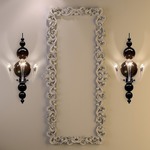 Tears From Moon W3 Wall Sconce - Chrome / Black