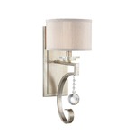 Rosendal Wall Sconce - Silver Sparkle / Silver