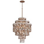 Dolcetti Chandelier - Silver / Shell / Crystal / Stainless Steel