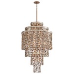 Dolcetti Chandelier - Silver / Shell / Crystal / Stainless Steel