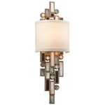 Dolcetti Shade Wall Sconce - Silver / Shell / Crystal / Stainless Steel