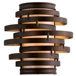 Vertigo Wall Sconce - Bronze / Caramel Ice