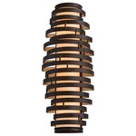 Vertigo Wall Sconce - Bronze / Caramel Ice