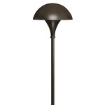 Mushroom 120V Path Light - Bronze / Clear