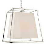 Kyle Pendant - Polished Nickel / White