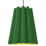 Olivia Pendant - Black / Green / Ash