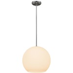 Nitrogen Pendant - Brushed Steel / Opal
