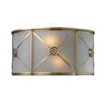 Preston Wall Sconce - Brushed Brass / Frosted