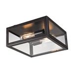 Parameters Ceiling Flush Mount - Oiled Bronze / Clear