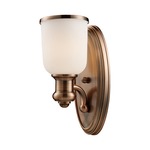 Brooksdale Wall Sconce - White/ Antique Copper