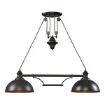 Farmhouse Linear Pendant Light - Bronze