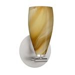 Karli Wall Light - Satin Nickel / Honey