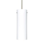 Tondo Pendant - Satin Nickel / Opal Matte