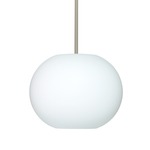 Jordo Pendant - Satin Nickel / Opal Matte