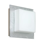 Alex Wall Light - Satin Nickel / Silver Foil