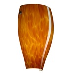Chelsea Wall Light - Bronze / Amber Cloud