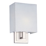 Edinburgh LED Wall Sconce - Satin Nickel / White