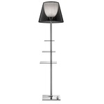 Bibliotheque Floor Lamp - Chrome / Fumee