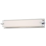 Cubism LED Linear Bathroom Vanity Light - Chrome / White