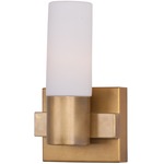 Contessa Bathroom Light - Natural Aged Brass / White