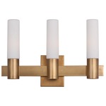 Contessa Bathroom Light - Natural Aged Brass / White