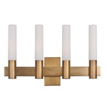 Contessa Bathroom Light - Natural Aged Brass / White