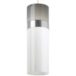 Manette Freejack Pendant - Floor Model - Satin Nickel / Satin Nickel / Smoke / White