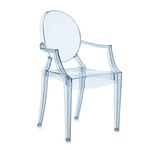 LouLou Ghost Child Chair - Transparent Ice Blue