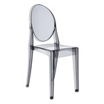 Victoria Ghost Chair - 2 Pack - Transparent Smoke Grey