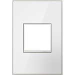 Adorne Real Material Screwless Wall Plate - Mirror White 