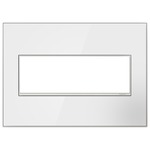 Adorne Real Material Screwless Wall Plate - Mirror White 