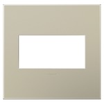 Adorne Plastic Screwless Wall Plate with Microban - Titanium