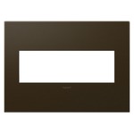 Adorne Plastic Screwless Wall Plate with Microban - Bronze