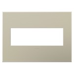 Adorne Plastic Screwless Wall Plate with Microban - Titanium