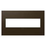 Adorne Plastic Screwless Wall Plate with Microban - Bronze