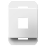 1 Port Keystone Frame - White