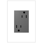 Tamper Resistant 15 Amp Plus Size Outlet - Magnesium