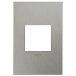 Adorne Cast Metal Wall Plate - Brushed Stainless Steel