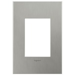 Adorne Cast Metal 1-Gang Plus Size Wall Plate - Brushed Stainless Steel