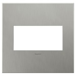 Adorne Cast Metal Wall Plate - Brushed Stainless Steel