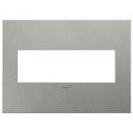 Adorne Cast Metal Wall Plate - Brushed Stainless Steel