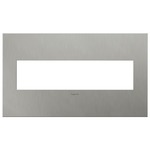 Adorne Cast Metal Wall Plate - Brushed Stainless Steel