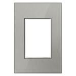 Adorne Real Material 1-Gang Plus Size Wall Plate - Brushed Stainless
