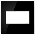 Adorne Screwless Wall Plate - Mirror Black