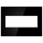 Adorne Screwless Wall Plate - Mirror Black