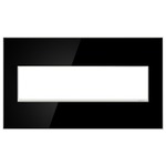 Adorne Screwless Wall Plate - Mirror Black