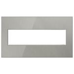 Adorne Real Material Screwless Wall Plate - Brushed Stainless