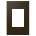 Adorne Plastic Screwless 1-Gang Plus Size Wall Plate - Bronze