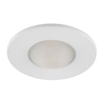 4IN Round Shower Dome Trim - White / Frosted