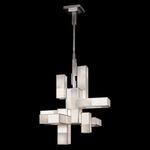 Perspectives 732040 Chandelier - Silver Leaf / White